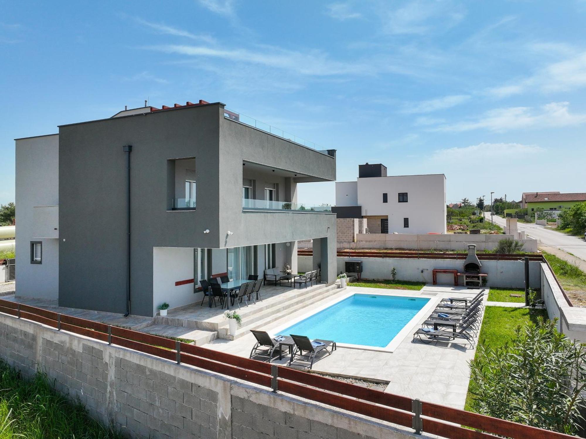 Villa Tia With Heated Pool & Jacuzzi Murvica  外观 照片